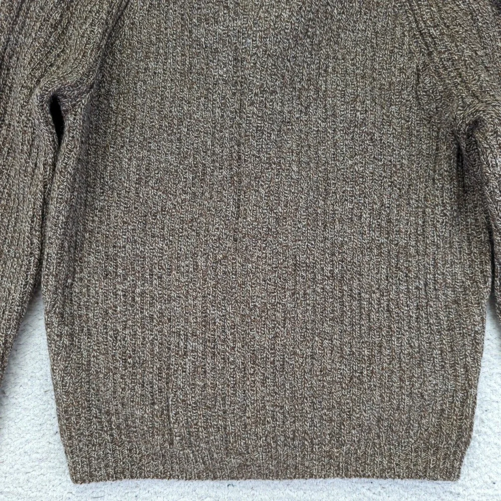J. Crew Rugged Merino Wool Blend Shawl Collar Cardigan Sweater Men's Small Brown